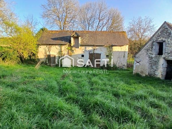 Maison à finir, nature, dépendances, fort potentiel