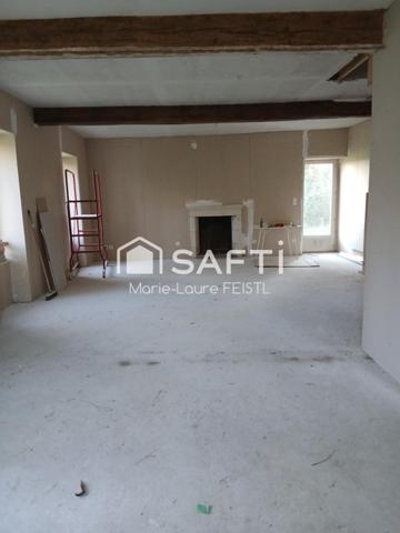 Maison à finir, nature, dépendances, fort potentiel