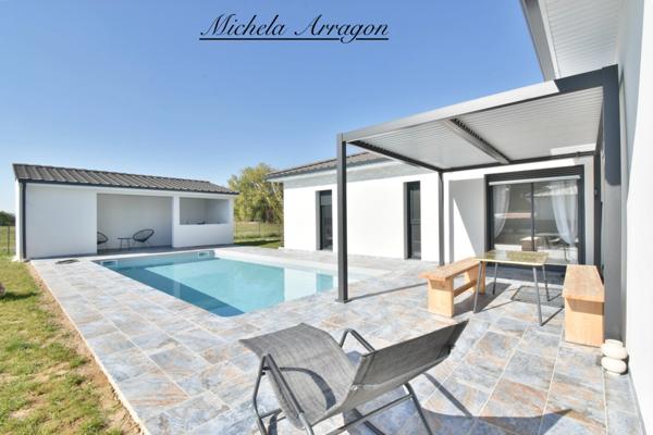 Maison contemporaine 141 m² avec piscine & pool house sur 900 m² 5 pièces VILLENEUVE SUR LOT (47)