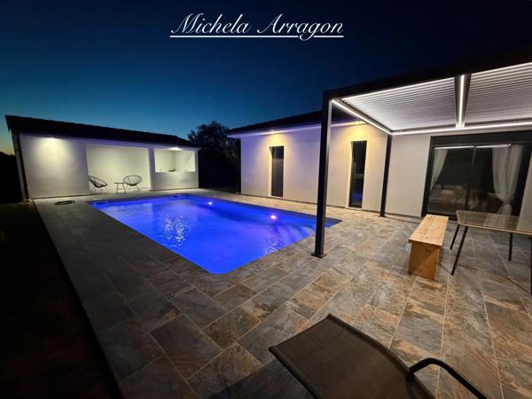 Maison contemporaine 141 m² avec piscine & pool house sur 900 m² 5 pièces VILLENEUVE SUR LOT (47)
