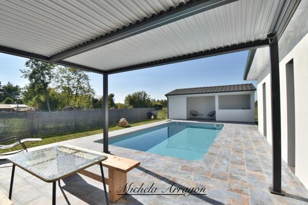 Maison contemporaine 141 m² avec piscine & pool house sur 900 m² 5 pièces VILLENEUVE SUR LOT (47)