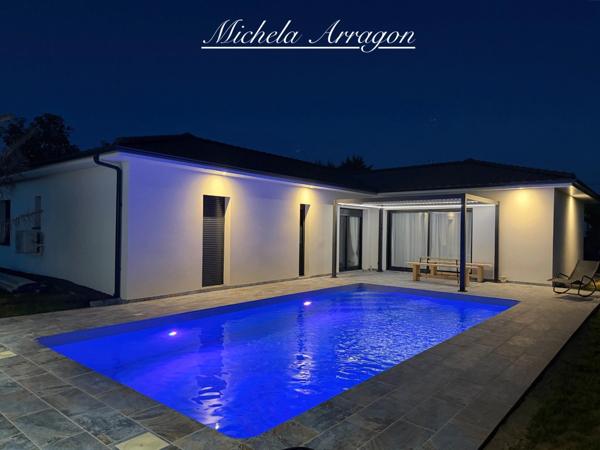 Maison contemporaine 141 m² avec piscine & pool house sur 900 m² 5 pièces VILLENEUVE SUR LOT (47)