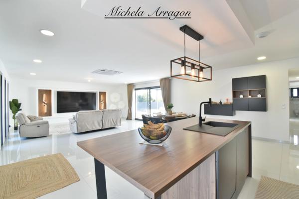 Maison contemporaine 141 m² avec piscine & pool house sur 900 m² 5 pièces VILLENEUVE SUR LOT (47)