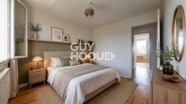 Villeurbanne - T3 coup de coeur, lumineux, balcon et cadre verdoyant