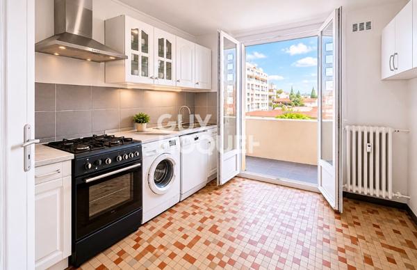 Villeurbanne - T3 coup de coeur, lumineux, balcon et cadre verdoyant