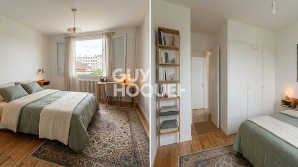 Villeurbanne - T3 coup de coeur, lumineux, balcon et cadre verdoyant