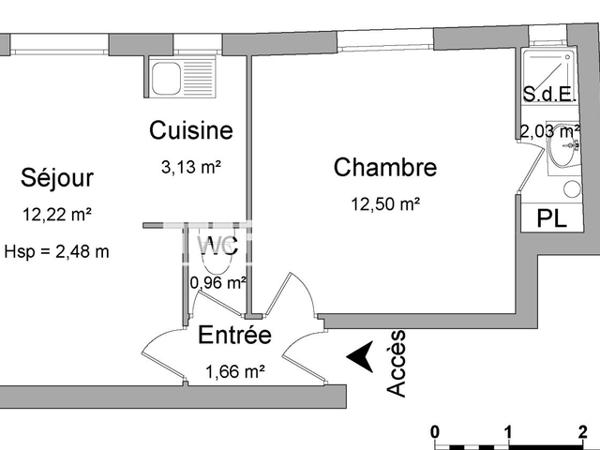 Location Appartement 2 pièces 35 m² - 52 RUE DES CARMES Orleans 45000