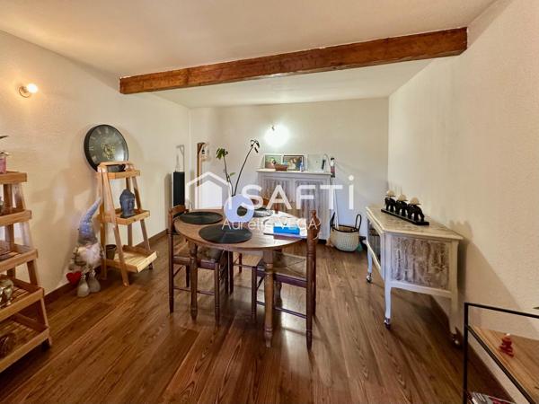 Immeuble avec local + 2 appartements loués – à 5 min de Mirepoix