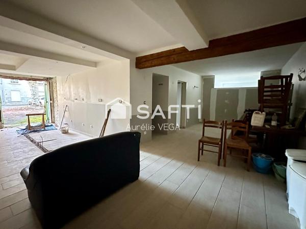 Immeuble avec local + 2 appartements loués – à 5 min de Mirepoix