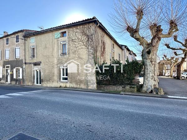 Immeuble avec local + 2 appartements loués – à 5 min de Mirepoix