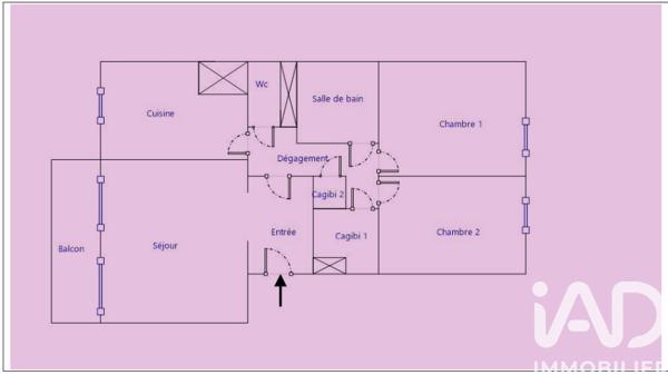 Appartement à vendre 3 pièces 57 m² Pierrefitte-sur-Seine