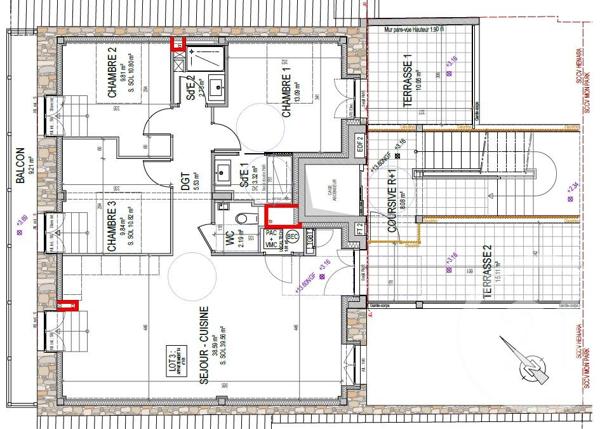 Appartement à vendre  4 pièces - 85,10 m2 PLENEUF VAL ANDRE - 22