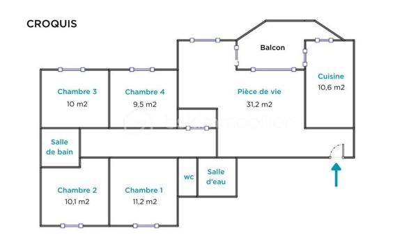 Appartement de 103 m²