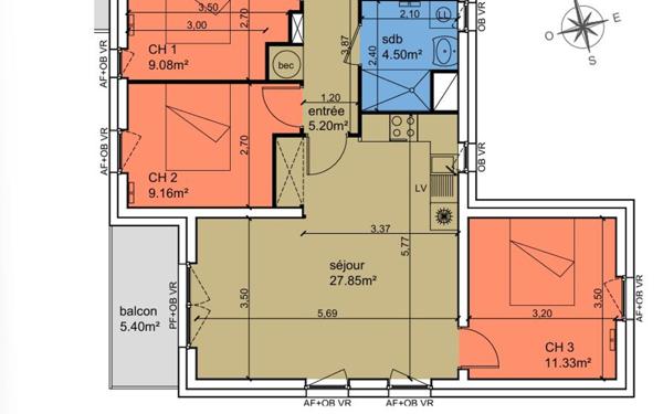 Appartement à vendre    4 pièces •  Le Crotoy