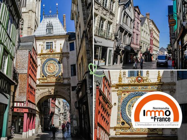 Local commercial hyper centre Rouen proche Gros horloge 56 m2