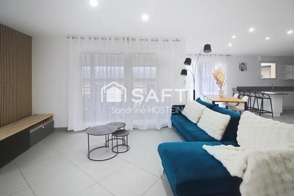 Bel appartement de 93m2 avec terrasses, cave et garage!