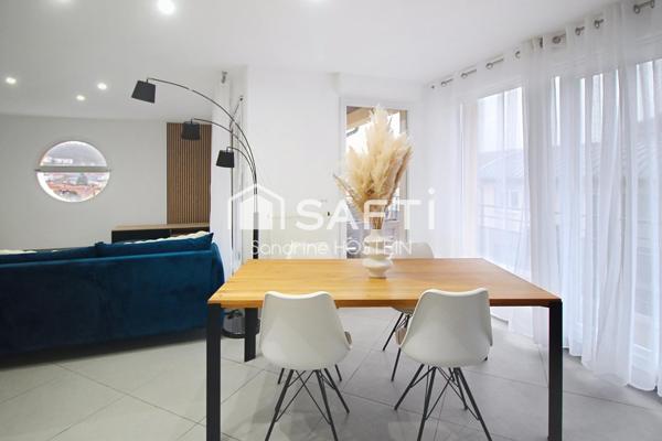 Bel appartement de 93m2 avec terrasses, cave et garage!