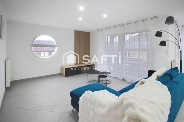 Bel appartement de 93m2 avec terrasses, cave et garage!