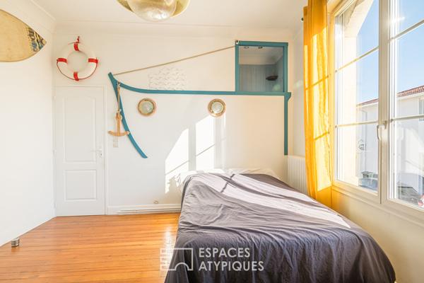 Maison en pierre avec garage et jardin