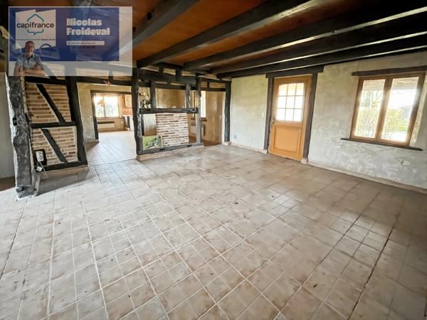 Authentique fermette bressane de 105 m² avec fort potentiel à Sainte-Croix-en-Bresse 🏡