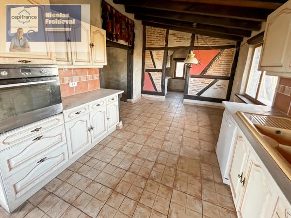 Authentique fermette bressane de 105 m² avec fort potentiel à Sainte-Croix-en-Bresse 🏡