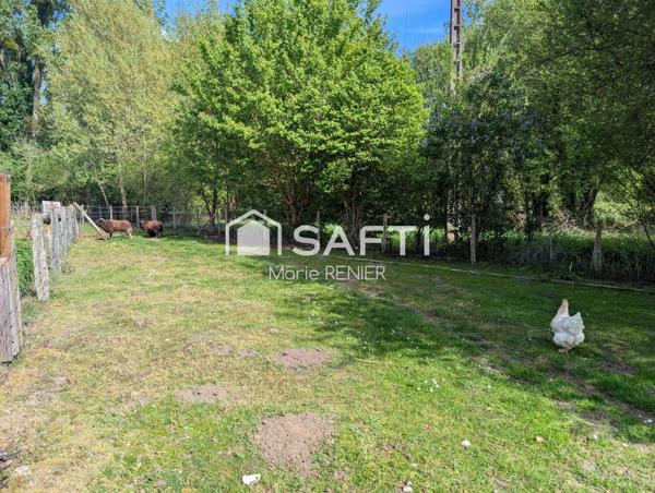 EN EXCLUSIVITÉ – Maison en bois avec jardin dans le bourg de Vaulandry