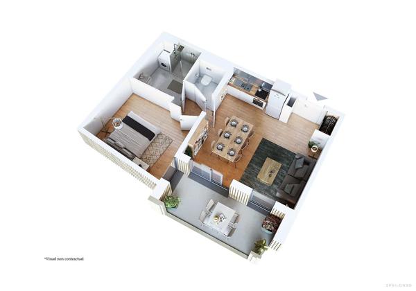 Appartement Type 2 - Résidence Alizé
