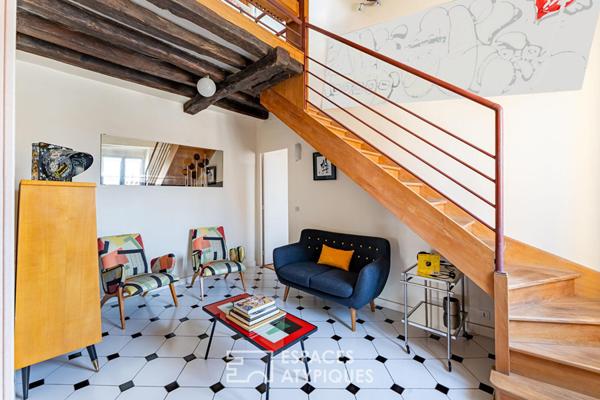 Duplex de charme place du Marché Notre Dame à Versailles