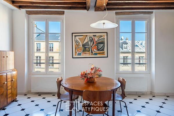 Duplex de charme place du Marché Notre Dame à Versailles