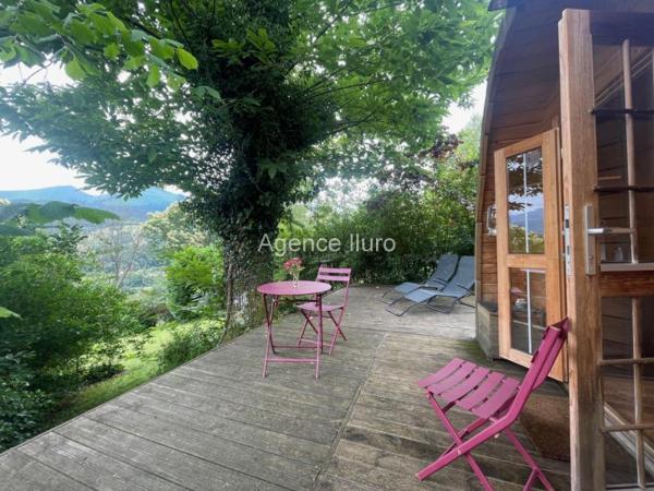 Maison - Oloron-sainte-marie - Réf.:205373 PROXIMITE OLORON : MAISON COUP DE COEUR, AU CALME, AVEC 2000 M² DE TERRAIN ET VUE SUR MONTAGNES -
