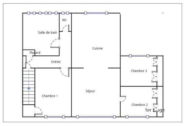 Appartement T4 avec 3 chambres, parking intérieur à Lens