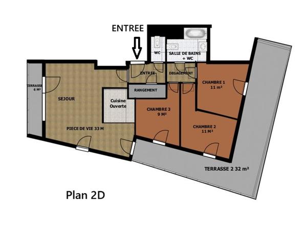 Appartement
         4 pièces
        - 80 m² Exclusivité 239 000 € *