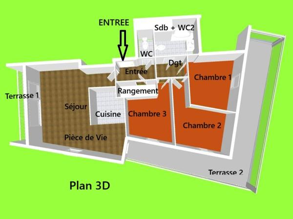 Appartement
         4 pièces
        - 80 m² Exclusivité 239 000 € *