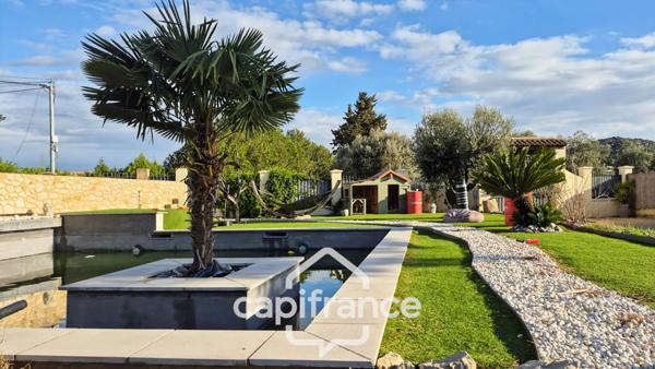 Propriete à vendre 12 pièces ROQUEMAURE 310m²-piscine-spa-sans vis-à-vis- terrain 1225m²