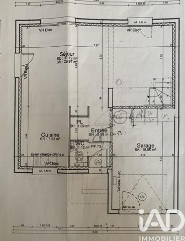Maison à vendre 5 pièces 93 m² Saint-Marcellin