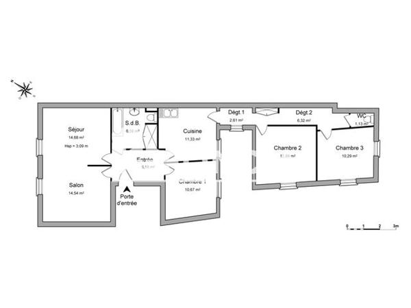 Location Appartement 5 pièces 97.23 m² - 42 RUE DU CORDOUAN La Rochelle 17000