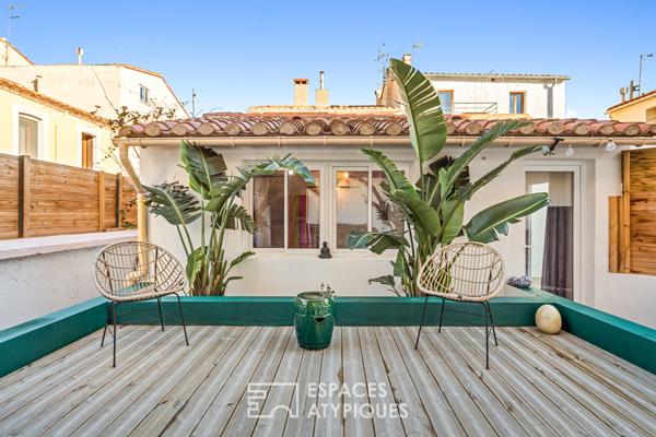 Joli cocon en rez-de-jardin à deux pas du port.