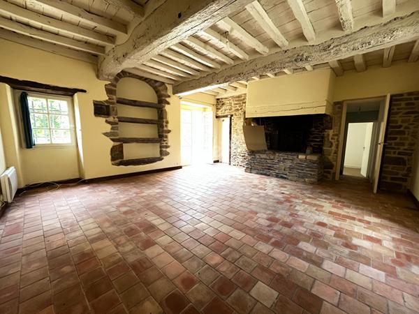 NOUVEAUTE EXCLUSIVITE BRUZ - Maison en pierres à rénover 5 pièces - Terrain OUEST 855m² sans vis à vis