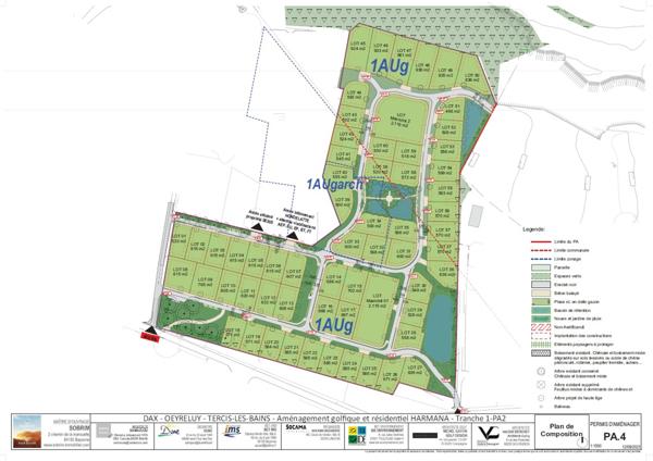 Tercis-les-Bains (40180) Terrain à bâtir programme Golfique HARMANA Grand Dax