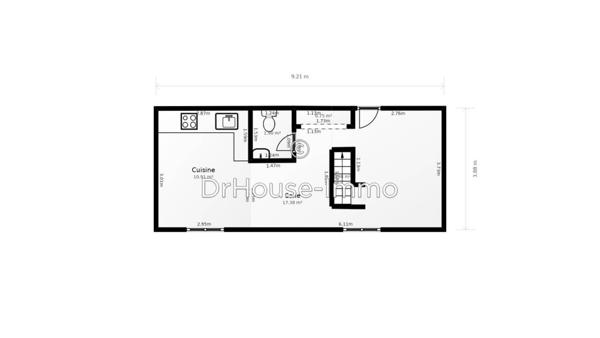Appartement à vendre 4 pièces de 64 m²