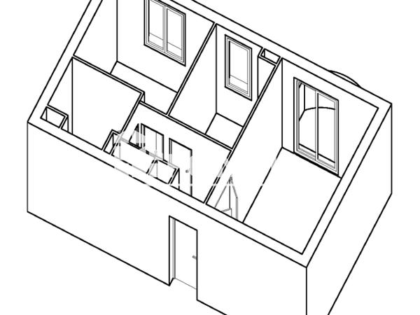 Location Appartement 2 pièces 41.53 m² - 61 RUE MINVIELLE Bordeaux 33300