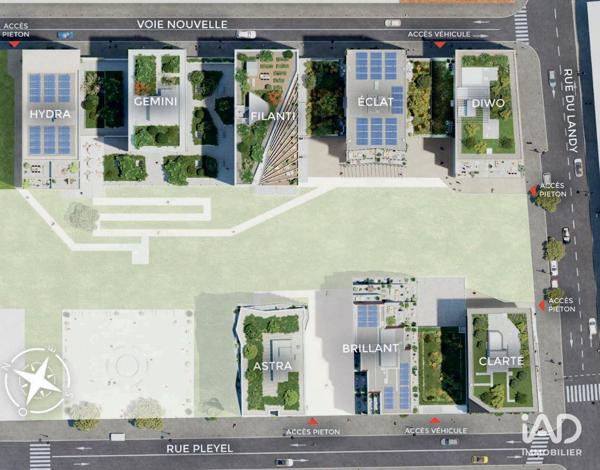 Appartement à vendre 2 pièces 45 m² Saint-Denis