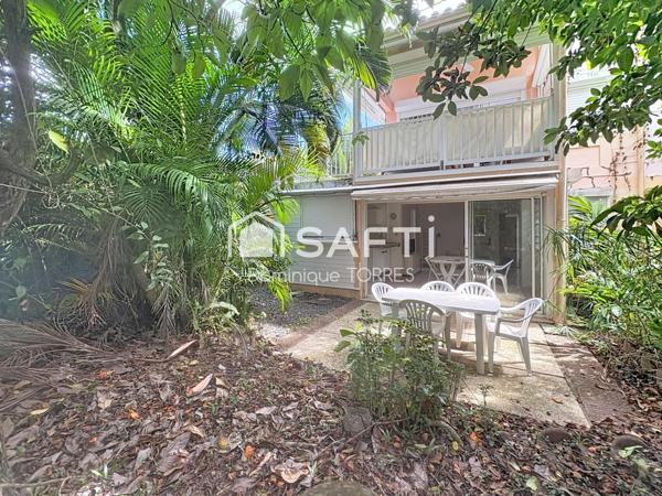 Trois-Ilets: Charmant T3 avec Terrasse, jardin et piscine