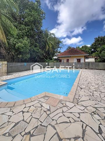 Trois-Ilets: Charmant T3 avec Terrasse, jardin et piscine