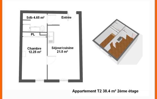 Vente Appartement P2 Montluel   