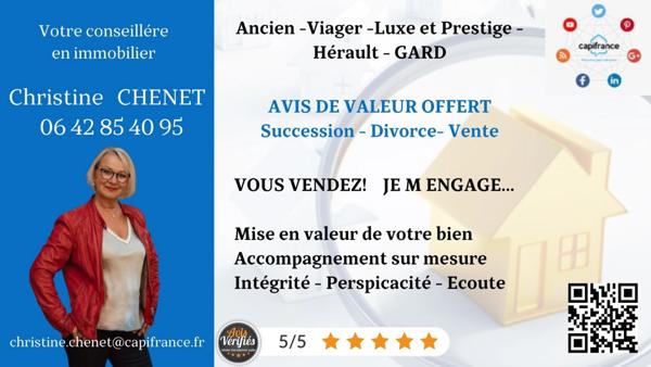 Bien d'exeption - Maison de maçon de 174 m² - Terrain de 2291 m² Garage 100 m²