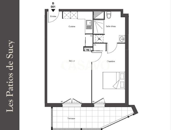 Vente Appartement 2 pièces de 50m² - 94370 Sucy-en-Brie