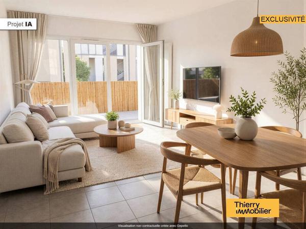 Appartement 2 pièces                                        - 44100 Nantes - Chantenay - Sainte-Anne Réf : 129675