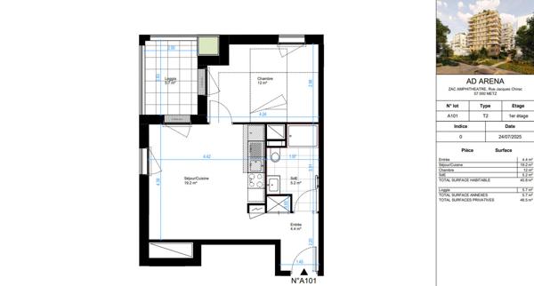 Appartement 2 pièces AD Arena