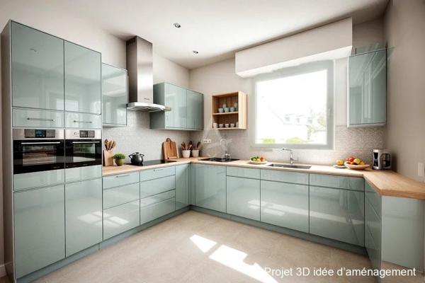 Maison individuelle -188 m2 surface au sol et terrain de 900 m², avec 5 chambres, salon et terrasse Sud, sans vis-à-vis en impasse au calme, prroche centre ville à Cesson Sévigné